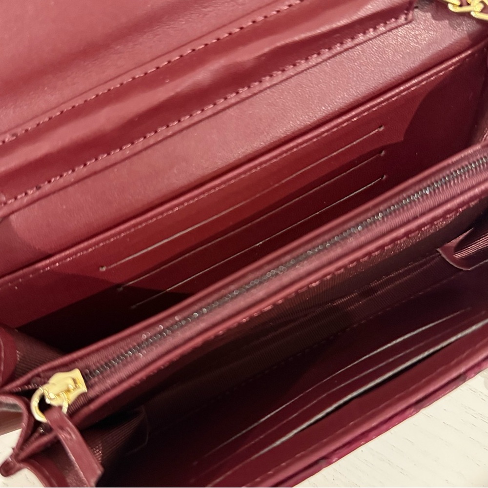 CHANEL Beauté Burgundy/Brown Python/Snake Skin Co… - image 7